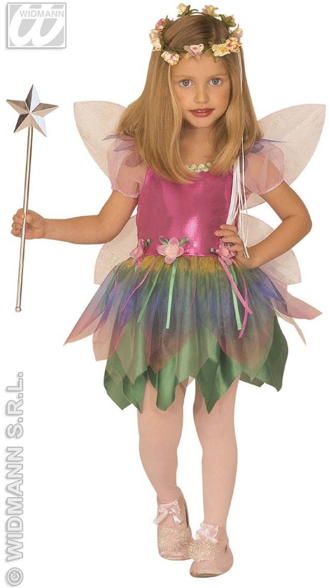 Elfen Feeen & Fantasy Kostuum | Schattige Prinses Regenboog Fee Kostuum Meisje | Maat 158 | Carnaval kostuum | Verkleedkleding